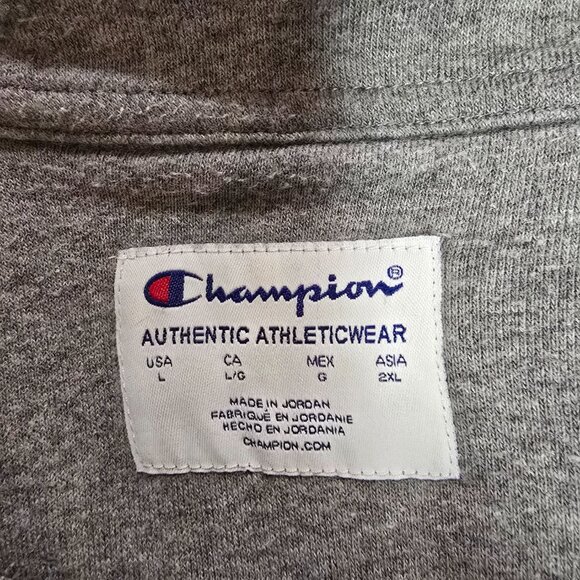 Tusculum Pioneers Men's Champion 1/4 Zip Pullover Sweatshirt Gray Size Large - Picture 7 of 8